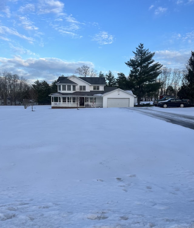 view of front of house featuring a garage