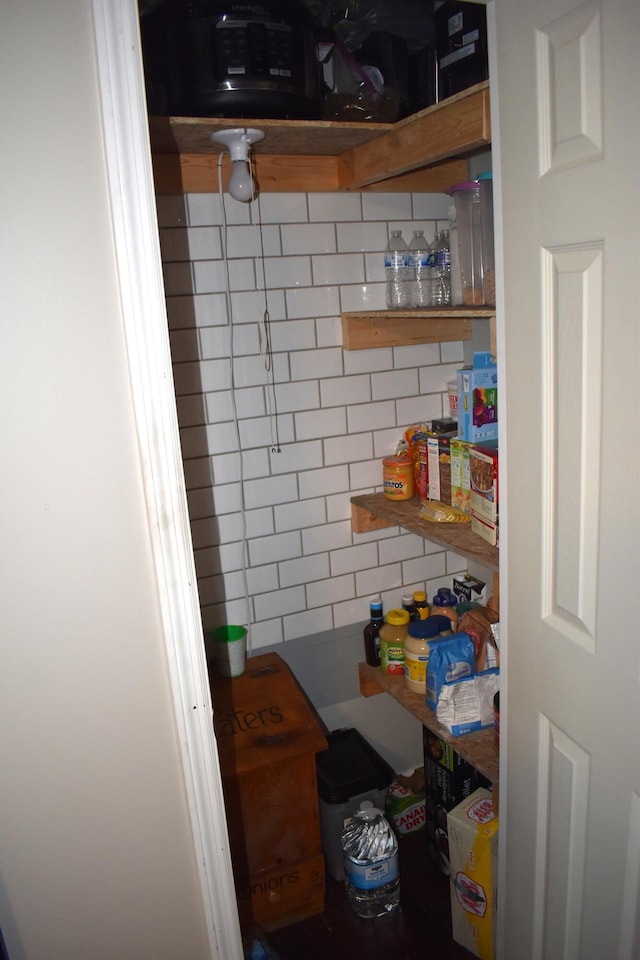 view of pantry