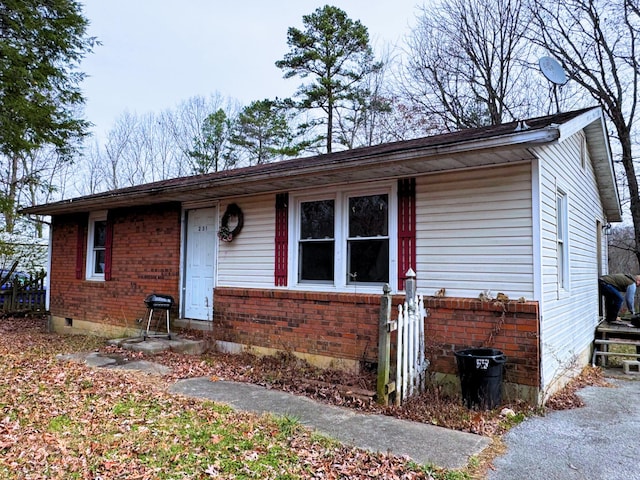 view of front of property