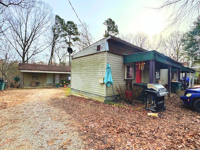 view of home's exterior