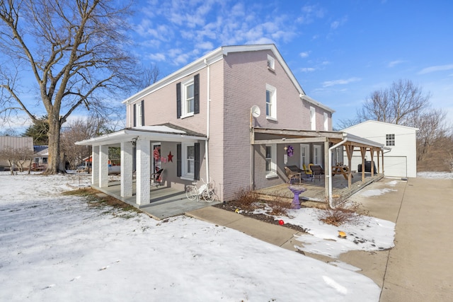 view of front of house with a porch