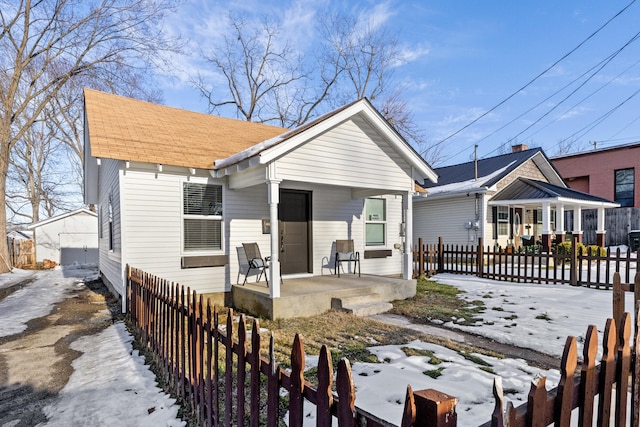 bungalow with covered porch