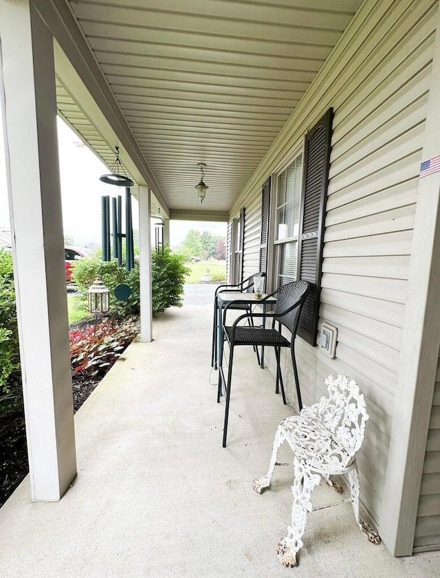 view of patio with covered porch