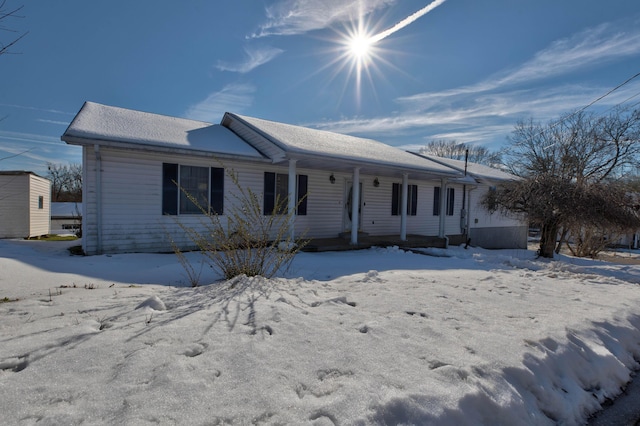 view of ranch-style home