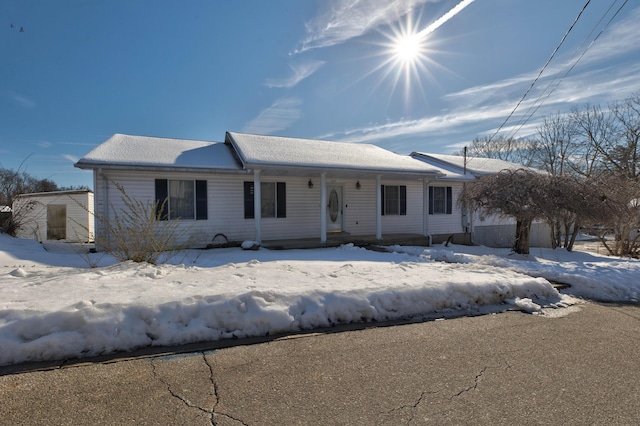 view of ranch-style home