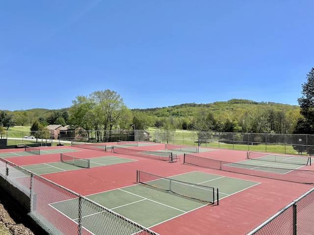 view of sport court featuring basketball court