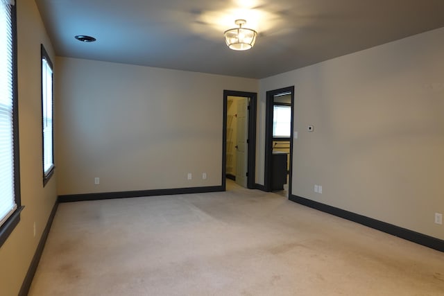 view of carpeted empty room