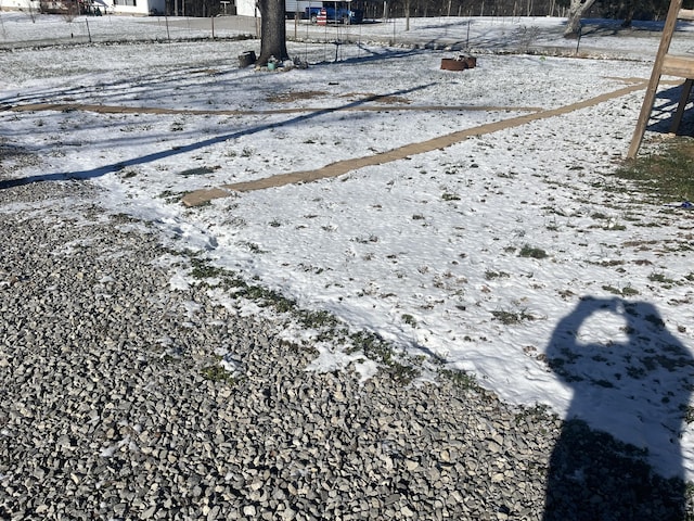 view of snowy yard