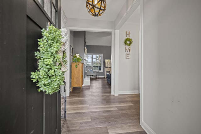 interior space with covered porch