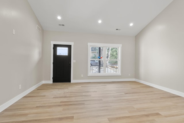 entryway featuring light hardwood / wood-style flooring