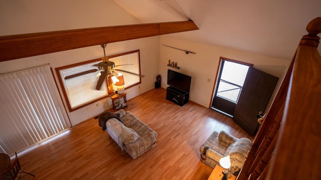 living room featuring light hardwood / wood-style floors