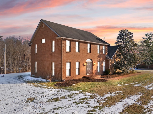 view of colonial inspired home