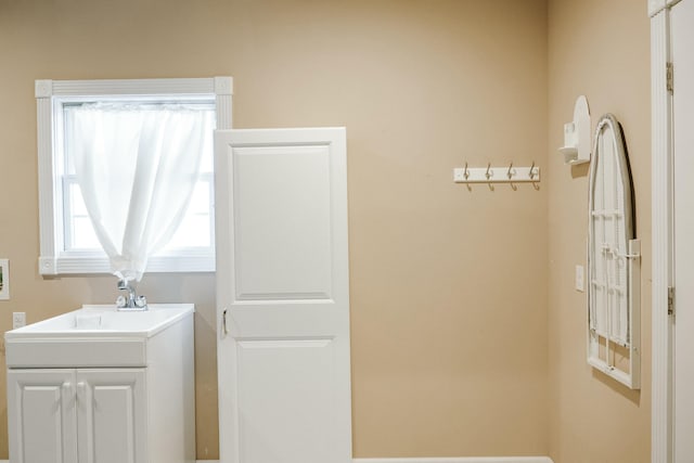 bathroom featuring vanity