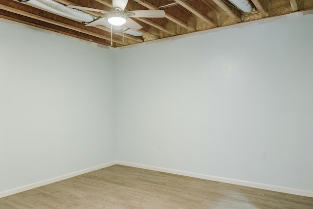 empty room with hardwood / wood-style floors