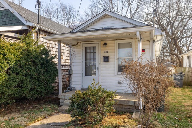 view of bungalow-style house