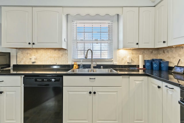 451 Parkside Rd, London, KY 40744 - kitchen featuring black dishwasher, a sink, and white cabinetry