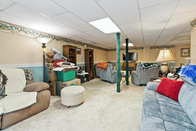 451 Parkside Rd, London, KY 40744 - finished basement featuring carpet flooring and a paneled ceiling