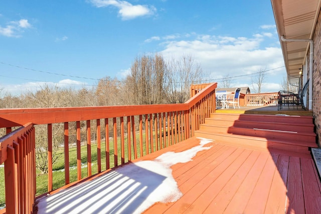 view of wooden terrace