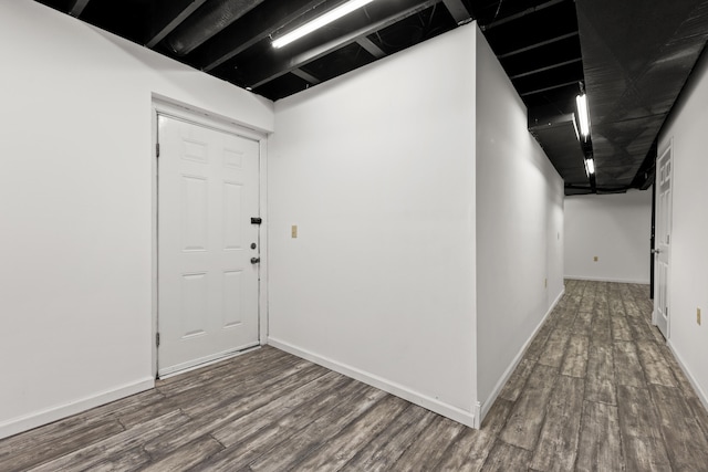 interior space featuring hardwood / wood-style floors