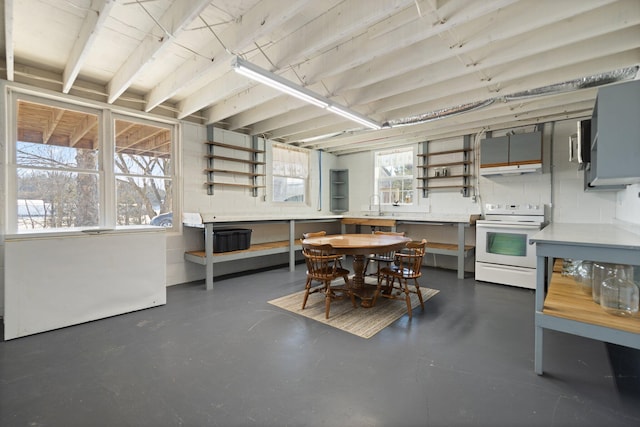 dining room with sink