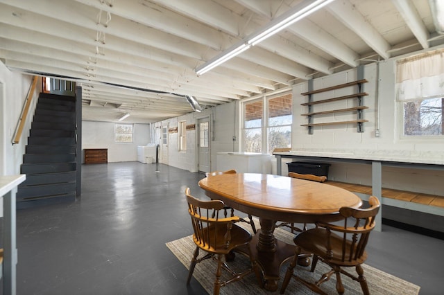 view of dining area