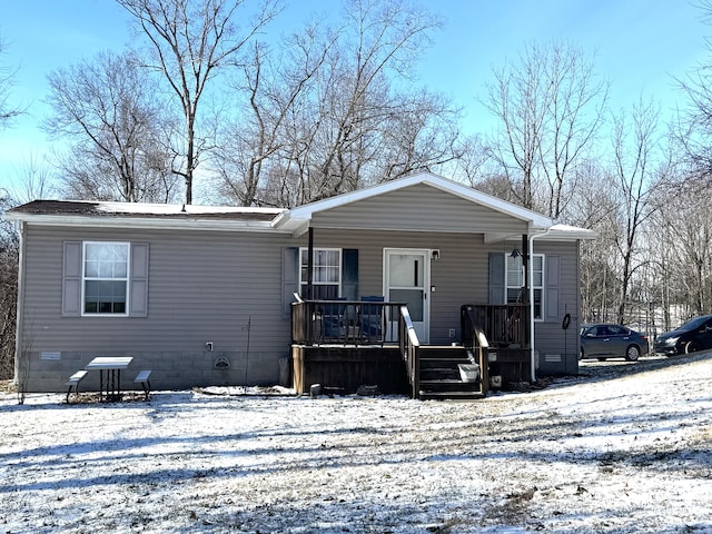 view of front of house featuring a porch