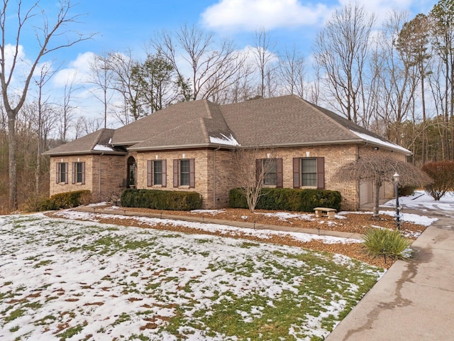 view of ranch-style home