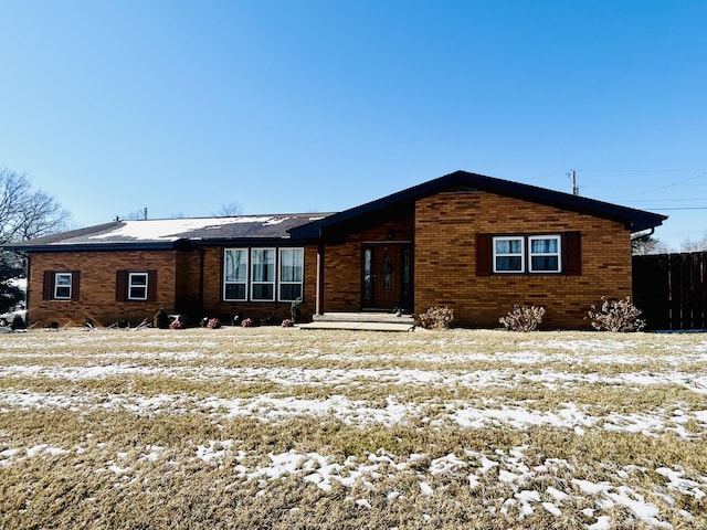 view of ranch-style home