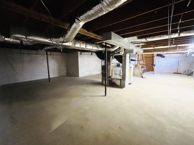 view of basement