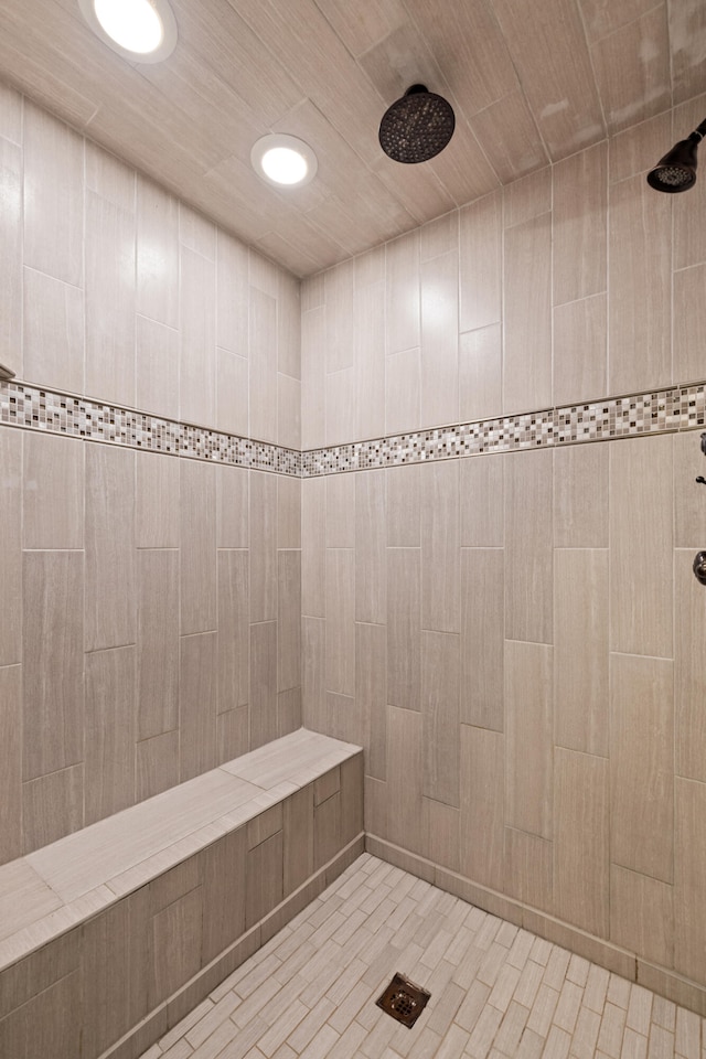 bathroom with walk in shower