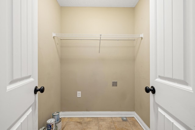 laundry area with hookup for an electric dryer