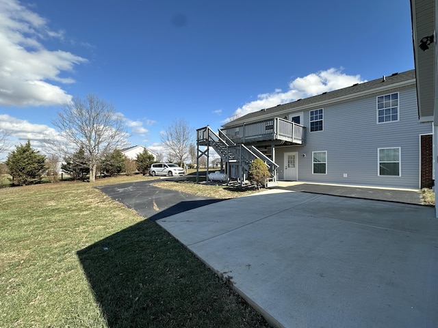 exterior space with a wooden deck