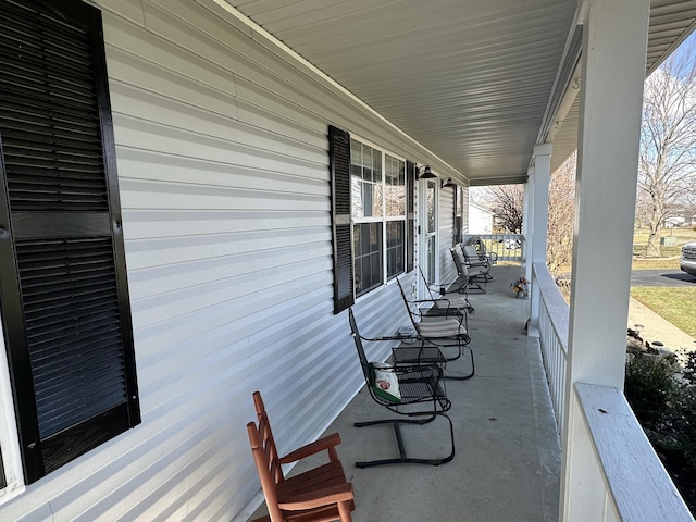 view of patio with covered porch