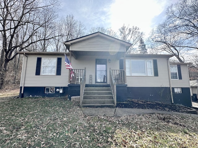 view of front of house with a porch