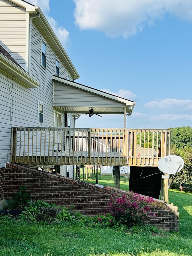 exterior space with a wooden deck