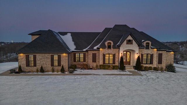 view of french provincial home