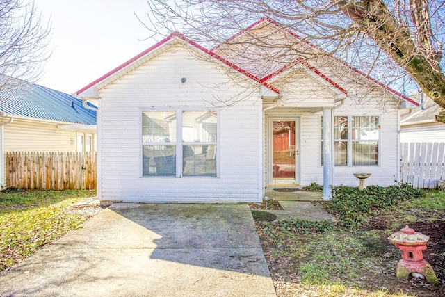 view of front of home