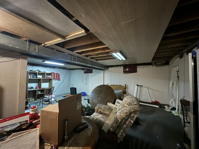 view of basement