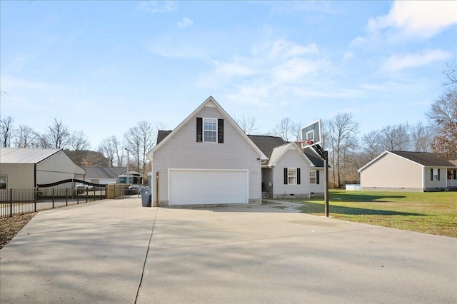 view of front property with a front yard