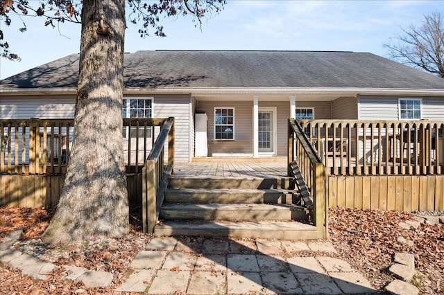 exterior space with covered porch