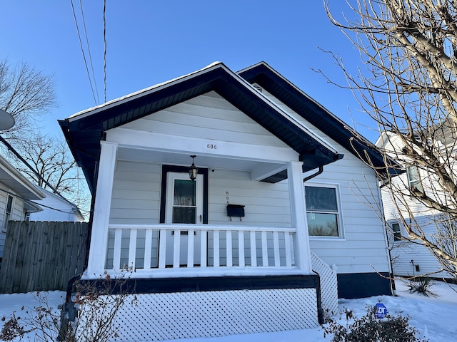 bungalow with a porch