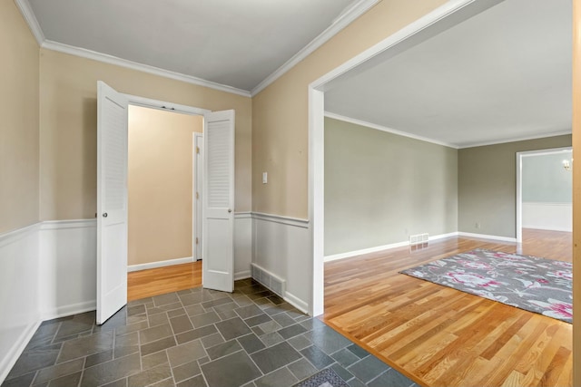 foyer entrance with ornamental molding