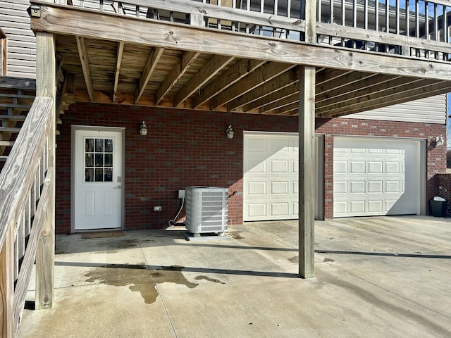 view of patio / terrace featuring central air condition unit