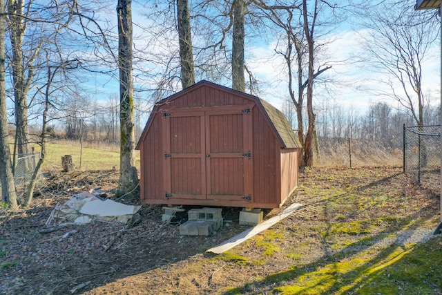 view of outdoor structure