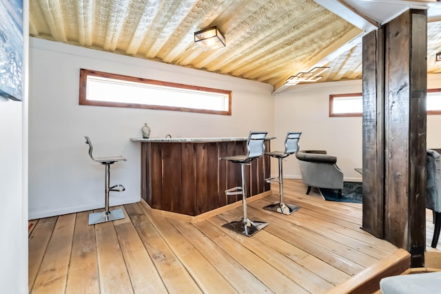 489 Sally J Rd, Mount Vernon, KY 40456 - indoor dry bar featuring hardwood / wood-style floors