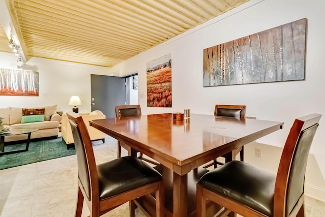 489 Sally J Rd, Mount Vernon, KY 40456 - dining room featuring wood ceiling