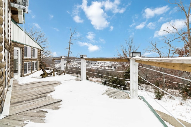 489 Sally J Rd, Mount Vernon, KY 40456 - view of snow covered deck