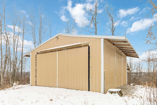 489 Sally J Rd, Mount Vernon, KY 40456 - view of snow covered structure