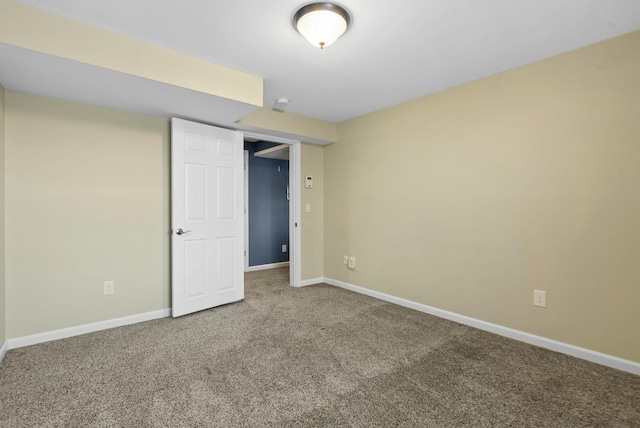 unfurnished bedroom featuring carpet flooring