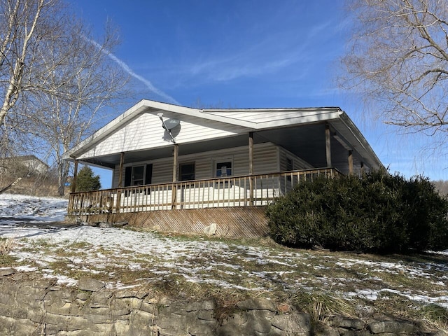 view of farmhouse inspired home